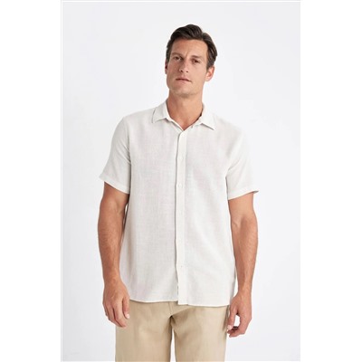 Defacto Regular Fit Polo Yaka Pamuklu Kısa Kollu Gömlek D2924ax24sm