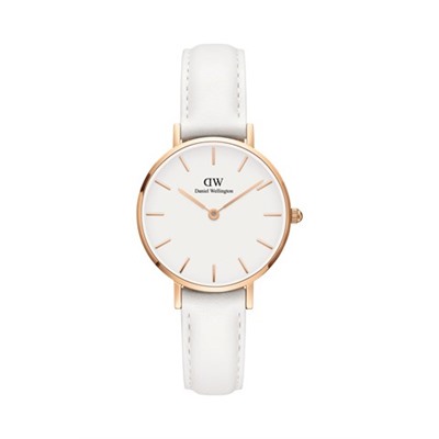 Reloj de cuarzo de piel y chapado en oro rosa Bondi