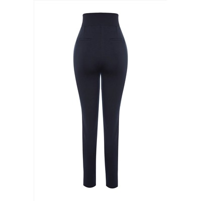 ВМС БЛИЧНЫЙ ПЕРЕДНАЯ ПЕРЕДЕЛА Высокая талия с красной талией Slim Slim Fit Толстые вязаные штаны Twoaw24pl00114
