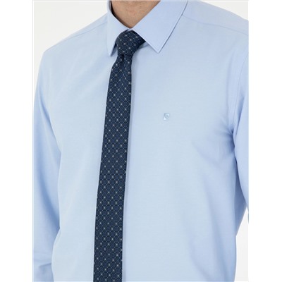 Blue Slim Fit Basic рубашка основная рубашка
