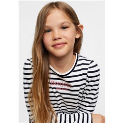 Camiseta manga larga mensaje -  Niña | MANGO OUTLET España