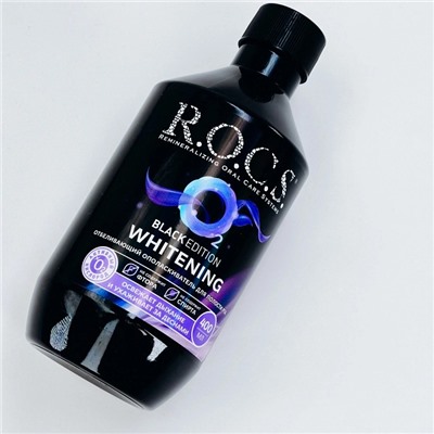Ополаскиватель R.O.C.S. Black edition Whitening, 400 мл