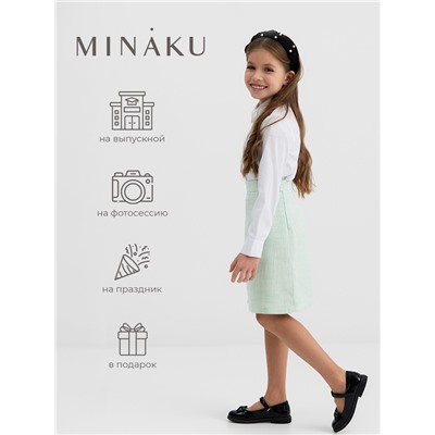 Юбка для девочки, MINAKU :Party Dress, цвет зеленый, рост 122 см