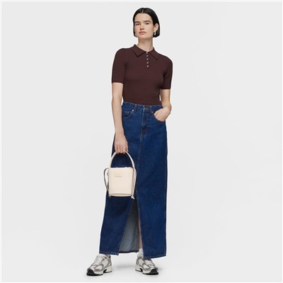 Bolso bombonera Lucia - beige