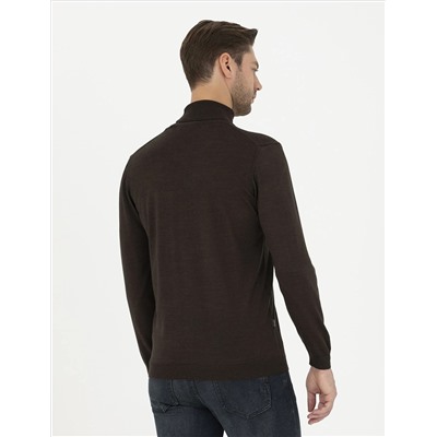 Brown Slim Fit Fisherman воротнич