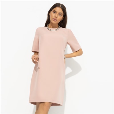 Платье прямого кроя, Виртуальные будни (pink)