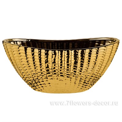 Кашпо "Gold" (керамика), 30x15,5xH14 см