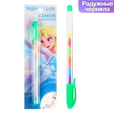 Ручка шариковая, многоцветная, «Холодное сердце»