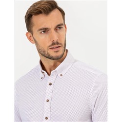 Bordeaux Slim Fit рубашка с длинным рукавом