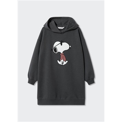 Vestido sudadera snoopy -  Niña | MANGO OUTLET España
