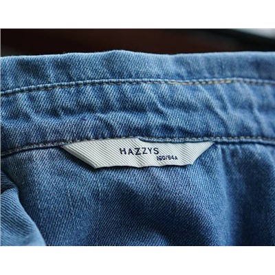 Hazzy*s женская трендовая джинсовая рубашка, экспорт