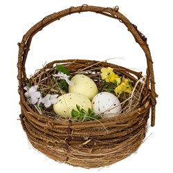 Изделие декоративное "Корзина пасхальная", L13,5 W12 H13,5 см