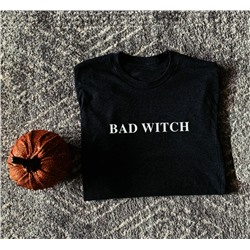 Футболка с надписью Bad witch