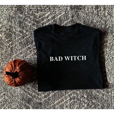 Футболка с надписью Bad witch
