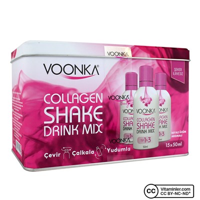 Voonka Beauty Collagen Shake Drink Mix 15 x 50 мл