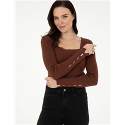 Браун Ex. Slim Fit Sweater