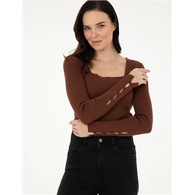 Браун Ex. Slim Fit Sweater