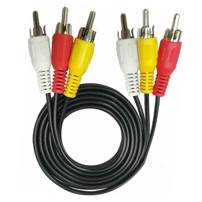 Кабель соединительный 3RCA на 3RCA ENERGY POWER  (черный) 1.5м