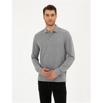 Серый меландж Slim Fit Basic Whothirt