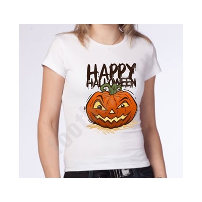 Футболка halloween женская "Тыква" полноцвет