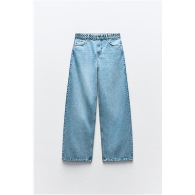 JEANS Z1975 WIDE LEG TIRO ALTO CINTURA TRENZADA