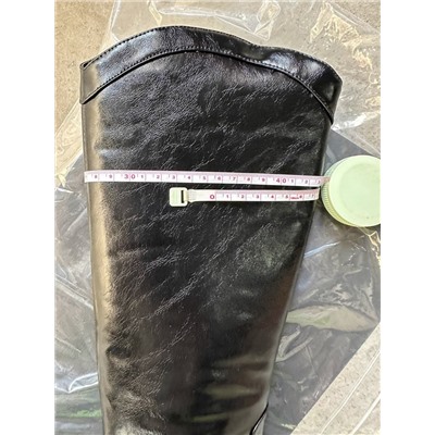Демисезонные сапоги Bershk*a в ковбойском стиле на высоком каблуке с острым носком. Экспорт