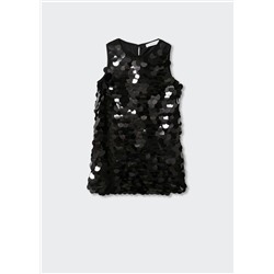 Vestido corto lentejuelas -  Niña | MANGO OUTLET España