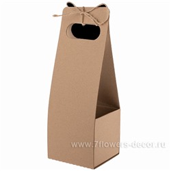 Коробка подарочная (крафт), 10х10хН34 см