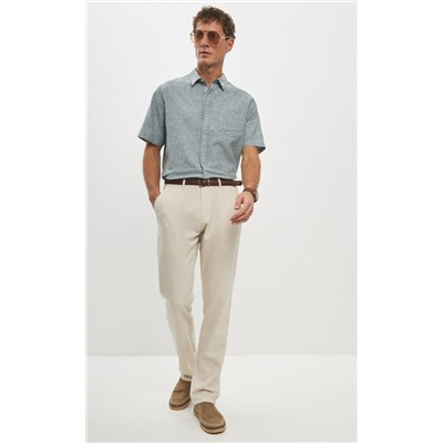 Брюки лен F211-0854 l.beige