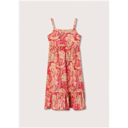 Vestido estampado tropical -  Niña | MANGO OUTLET España