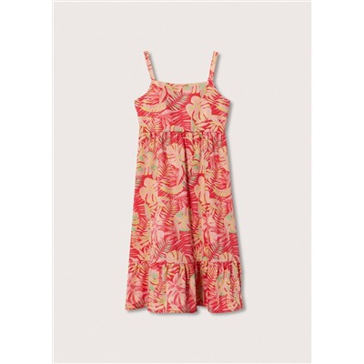 Vestido estampado tropical -  Niña | MANGO OUTLET España