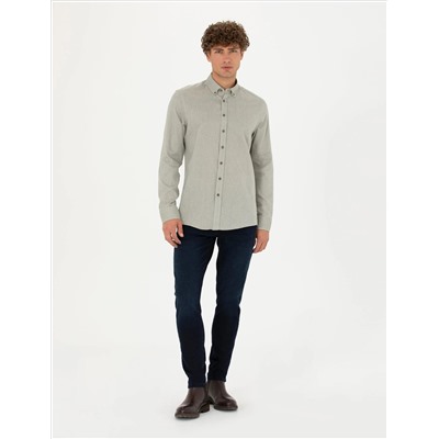 Haki Slim Fit рубашка с длинным рукавом