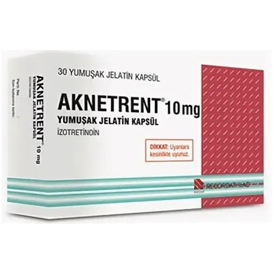 AKNETRENT 10 mg yumuşak jelatin 30 kapsül Izotretinoin (название лекарства на русском / аналоги Акнекутан)