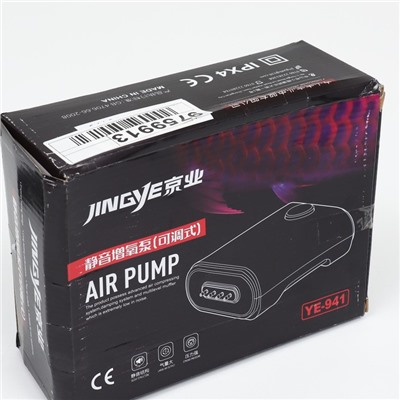 УЦЕНКА Компрессор JINGYE внешний, бесшумный, регулируемый, 4 x 3 л/мин, 8 Вт