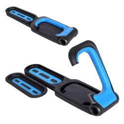 Вертикальный кронштейн-крюк BLACK TOOLS HOLDER03 складной для настенного крепления и хранения велосипеда, black-blue /уп20