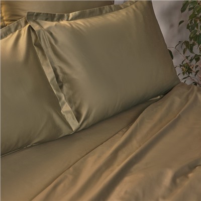 Пододеяльник 220ТС SL Home "Олива" 150*220 см , сатин, 100% хлопок