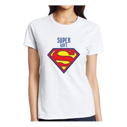 Футболка женская "Super Wife" супер жена SALE