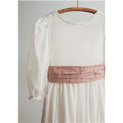 Vestido volante lazo -  Niña | MANGO OUTLET España