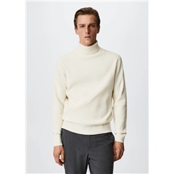 Jersey cuello alto estructura -  Hombre | MANGO OUTLET España