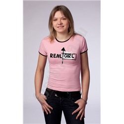 Футболка женская "Real girl"
