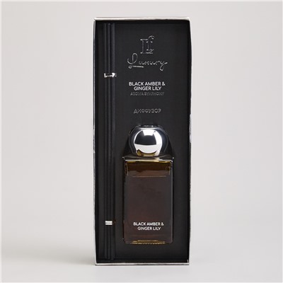 ДИФФУЗОР АРОМАТИЧЕСКИЙ "LUXURY" BLACK AMBER&GINGER LILY 100 МЛ