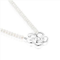Collar Fragile Nature - plata primera de ley 925/1000 - perla cultivada
