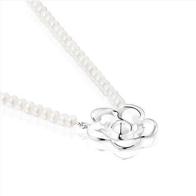 Collar Fragile Nature - plata primera de ley 925/1000 - perla cultivada