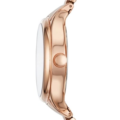 Reloj de cuarzo de acero - Rosa dorado y salmón