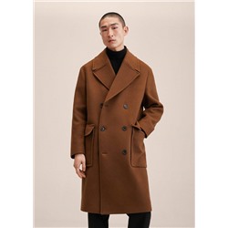 Abrigo oversize lana reciclada -  Hombre | MANGO OUTLET España