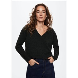 Jersey cuello pico -  Mujer | MANGO OUTLET España