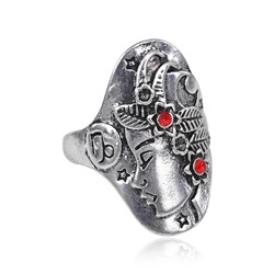 KL346-10 Кольцо Знаки Зодиака Козерог, размер 10