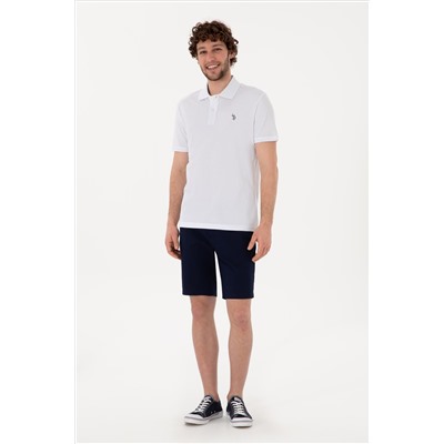Мужская стройная посадка Polo Yaka White Basic T -Fish Surprise Discount в корзине