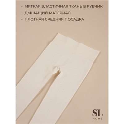 Легинсы спортивные женские Sima-Land Home, р. L, цвет молочный