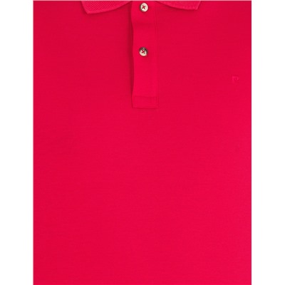 Красная слабая полоса Polo Yaka Mercerized T -For